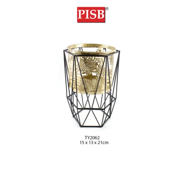 d4e395a009d619d75dee3ab8e18cb20e-1.jpeg TY2060/61/62 Black Gold Leaf Design Flower Pot