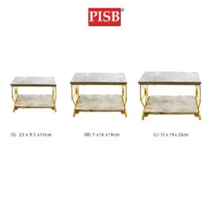 TY1337 Double Layer Rectangle Iron Tray