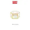 SSH1064/65/66 Cooper Vintage Golden Hexagon Glass Jewelry Box