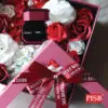 SH1016 SOAP FLOWER IN BOX WITH RING BOX