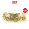 R070515 50*50CM Organza Sequin Round Alas Dulang For Dulang Hantaran Perkahwinan