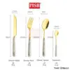 f5c61ae805c1c965f0892d3b35ed820c-1.jpeg WD1168 24Pcs Stainless Steel Nordic Cutleries Viral Sudu Kayangan Sudu Hotel Dinnerware Set Sudu Spoon Set