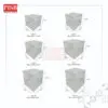 2208-2219 Square Round White Transparent Cake Box Kotak Kek Kotak Hantaran Birthday Gift Packaging Box Wedding Gift Box