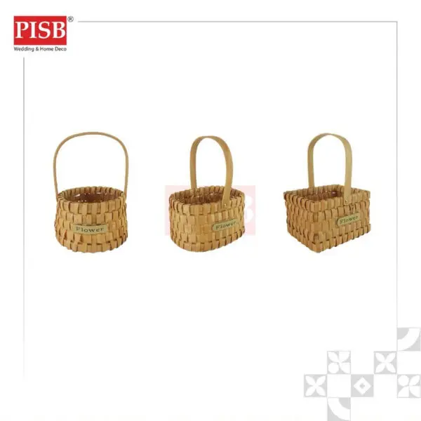 f6a82ce23284359f45115a5ddb6a5634-1.jpeg 1112-14 Rattan Basket With Handle Bakul Buah Bakul Hamper Bakul Hantaran Bakul Anyaman Rotan Picnic Basket Flower Basket