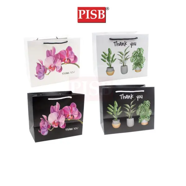 f70ac5d83542a2d2750f697392cd8f88.jpeg 0369/70 (10Pcs/Pkt) Premium Flower Tree Design Gift Bag Paper Bag