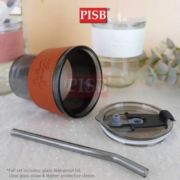 f9811d1a7c5ec9425ea909496fb8f2e5.jpeg 2129(58Pcs/Ctn)Straw Mug Glass Heat Cold Resistant Water Bottle Viral Transparent Travel Mug Coffee Glass Doorgift Cawan