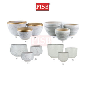 HC7011/12/83/84 Marble Gold/Brushed Grey Ceramic Decorations Craft Vase Ornament Pasu Bunga