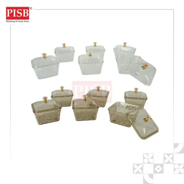 fff834d89072f329d99f0e3ecc755ba1.jpeg 2410 (6Pcs/Box) Square Tray With Lid Serving Dessert Tray Food Storage Container Cake Tray Bekas Kuih Balang Kuih Raya