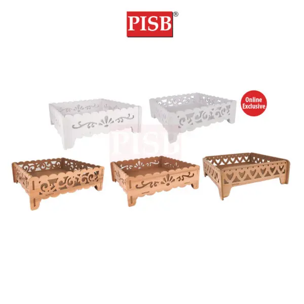 0159/179/228/227 White Brown Gift Tray / Dulang Hantaran Perkahwinan