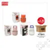 2147 (72Pcs/Ctn) 300ML Mini Bottle Souvenir With Floral Printed Handle Box Doorgift Mini Botol Cawan Air Bekas Kaca Mini