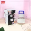 2147 (72Pcs/Ctn) 300ML Mini Bottle Souvenir With Floral Printed Handle Box Doorgift Mini Botol Cawan Air Bekas Kaca Mini