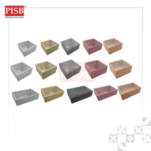 0373-75 Glitter PVC Box Souvenir Box Kotak Hantaran Transparent Kotak Mas Kahwin Kotak Kek Birthday Gift Box Wedding Box