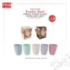 2404 (100Set) Bundle Deal Wheat Straw Glass Cup With Gift Box Doorgift Souvenir Cawan Gelas (Mix Colour)