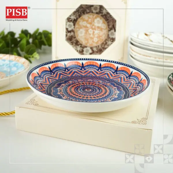 e1c46a7ce99faae207ae576680e39b7d.jpeg 6813 (80Pcs/Ctn) Bundle Deal 7" Ceramic Fruits Plate / Set Doorgift Souvenir Pinggan Piring Seramik Murah
