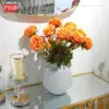 2227 46CM Rose Spray Artificial Flower Bunga Hiasan Viral Bunga Dulang Hantaran Perkahwinan Hand Bouquet (2 Heads/Stalk)