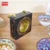 2144(20Pcs/Box)Turkish Bohemia Design Ceramic Bowl With Handle Box Set Wedding Doorgift Mangkuk Seramik (Random Design)