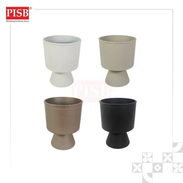 4dcb82d89c056af2d533a3483d9bebd4.jpeg 2839 White/Beige/Gold/Black Plastic Vase Flower Pot Stand Pasu Plastik Pasu Bunga Hiasan Rumah Indoor Outdoor Home Decor