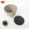 6486d4021aafeb2b0b9b38201872ca65.jpeg 2844 White/Beige/Black Plastic Vase Flower Pot Stand Pasu Plastik Pasu Bunga Hiasan Rumah Indoor Outdoor Home Decor