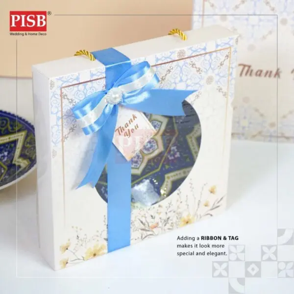 2476 (50Sets/Ctn) Premium Moroccan 8" Ceramic Plate Doorgift Souvenir Pinggan Piring Seramik Murah Wedding Gift Plate