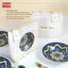 2476 (50Sets/Ctn) Premium Moroccan 8" Ceramic Plate Doorgift Souvenir Pinggan Piring Seramik Murah Wedding Gift Plate