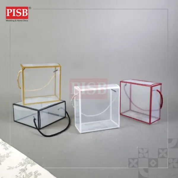 2220(10Pcs/Pkt)PVC Gift Box Goodies Box Doorgift Box Transparent Box Bahulu Box Wedding Souvenir Box Kotak Jernih Bahulu