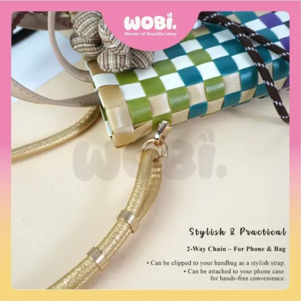 2012 WOBI Adjustable Leather Lanyard Crossbody Strap Shoulder Bag Phone Accessories Tali Telefon Beg Sandang Beg Silang