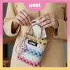 0792bca933c404edd3e7ee420e9606d2.jpeg 2005 WOBI Mini Tote Bag Women Bag Shopping Bag Gift Bag Retail Bag Goodies Bag Wedding Birthday Beg Anyaman Warna Warni