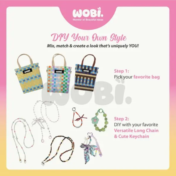 5695aadeb8f3a03128a1d57697c93683.jpeg 2005 WOBI Mini Tote Bag Women Bag Shopping Bag Gift Bag Retail Bag Goodies Bag Wedding Birthday Beg Anyaman Warna Warni