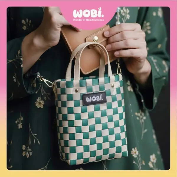 728e99964e62e28c8f9342b6822f1a54.jpeg 2005 WOBI Mini Tote Bag Women Bag Shopping Bag Gift Bag Retail Bag Goodies Bag Wedding Birthday Beg Anyaman Warna Warni
