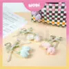 7d5d5e7a188bbfcaacc27248ea0e3e0a-1.jpeg 2010 WOBI Tulips Versatile Chain Colourful Fashion Lanyard Sweet Pearl Beaded Bow Keychain Aksesori Beg Pemegang Kunci