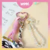 ae68cfd346f2ad8df4213479b757b83d.jpeg 2021 WOBI Scarf Chain Colourful Fashion Lanyard Braided Rope Pearl Keychain Accessories Aksesori Beg Pemegang Kunci