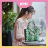 d74bc7732451547ec430d6ba3c8e2fc5.jpeg 2006 WOBI Medium Tote Bag Women Bag Shopping Bag Gift Bag Retail Goodies Bag Wedding Birthday Beg Anyaman Warna Warni