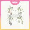 f778b1005a07ccd4af4582d97fdc654f-1.jpeg 2010 WOBI Tulips Versatile Chain Colourful Fashion Lanyard Sweet Pearl Beaded Bow Keychain Aksesori Beg Pemegang Kunci
