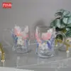 2016 (6Pcs/Box) Floral Glass Mug Set Drinking Glassware Doorgift Souvenir Mug Cawan Gelas Murah Wedding Gift Cup