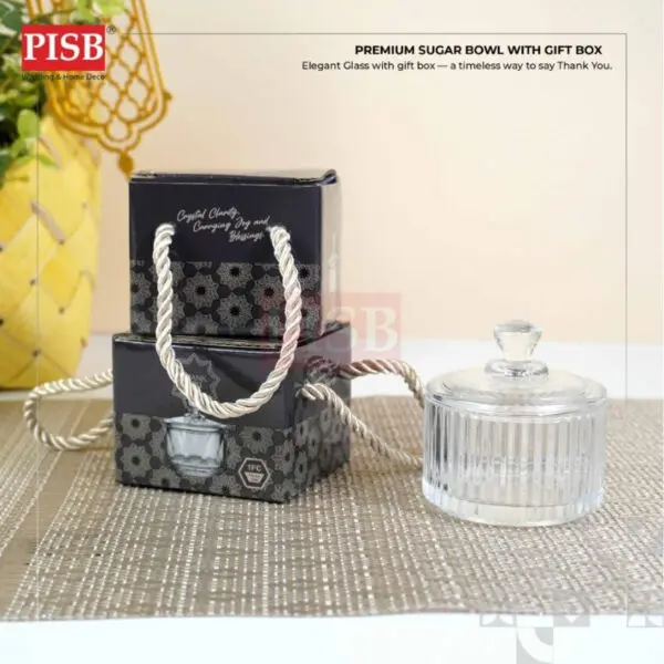 2227-29(1Pcs)Premium Sugar Bowl Doorgift Kaca Crystal Glass Doorgift Souvenir Bekas Kaca Goodies VIP Doorgift Exclusive