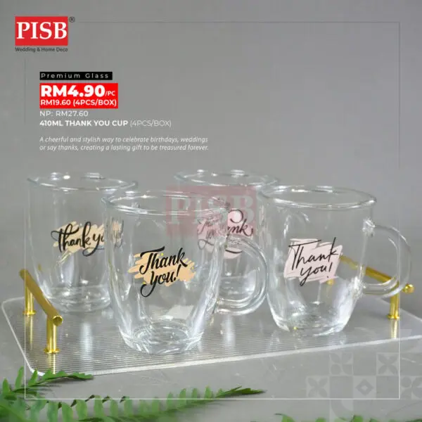 971cddeaee7c99d39dab22e7eb27dded.jpeg 2008 (4Pcs/Box) Thank You Cup Glass Set Drinking Glassware Doorgift Souvenir Mug Cawan Gelas Murah Wedding Gift Cup