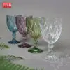 2010 (4Pcs/Box) 4 Colour Glass Diamond Dessert Cup Drinking Glassware Doorgift Souvenir Mug Cawan Gelas Murah