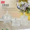 2227-29(48Pcs/72Pcs/Ctn)Premium Sugar Bowl Doorgift Kaca Crystal Glass Doorgift Souvenir Bekas Kaca Goodies Exclusive