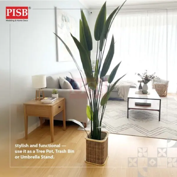 2038-40 Bamboo Series Tissue Box Bamboo Tong Tissue Holder Storage Box Kotak Tisu Bekas Tisu Bekas Simpanan Serbaguna