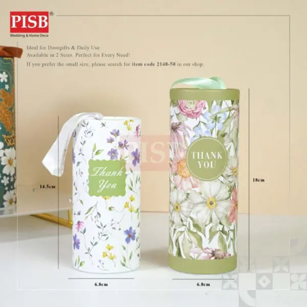 2155 (1PCS) Souvenir Premium Floral Car Tissue Facial Tissue Cylinder Tissue Box Tisu Kereta Tisu Kotak Doorgift Tisu