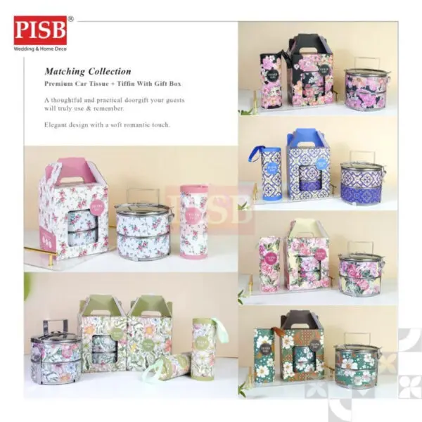 52e7a89c7da7244b1ae682cb98ff60eb-1.jpeg 2155(102Pcs/Ctn)Souvenir Premium Floral Car Tissue Facial Tisue Cylinder Tissue Box Tisu Kereta Tisu Kotak Doorgift Tisu