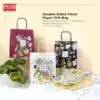 2164 (10Pcs/Pkt) Floral Kraft Design Paper Bag Gift Bag Retail Bag Color Kraft Paper Bag Beg Kertas Wedding Birthday Bag