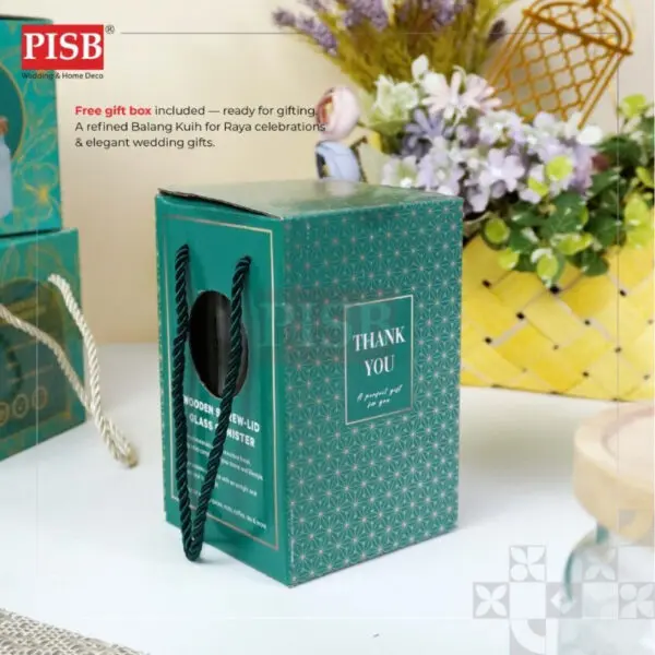 a0005506ed7fb34f317191c4fd1d44a8.jpeg 1065/66 Screw-Lid Wooden Canister Airtight Spice Container Condiment Bottle Jar Bekas Rempah Balang Kuih Bekas Kuih Raya