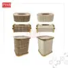 2038-40 Bamboo Series Tissue Box Bamboo Tong Tissue Holder Storage Box Kotak Tisu Bekas Tisu Bekas Simpanan Serbaguna