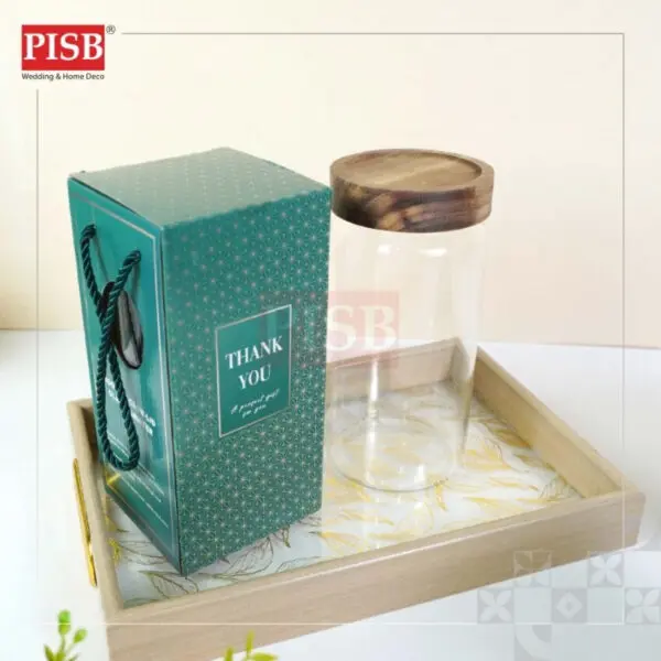 e3286bd137bbb688ea065483979dd308.jpeg 1065/66 Screw-Lid Wooden Canister Airtight Spice Container Condiment Bottle Jar Bekas Rempah Balang Kuih Bekas Kuih Raya