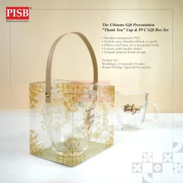 3f4a6d5658fd265d1cac9b97b8e15710.jpeg 2008(100Sets/Ctn)Bundle Deal Thank You Glass Cup With PVC Gift Box Doorgift Souvenir Mug Cawan Gelas Drinking Glassware