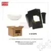 2385(50Set/Ctn)Bundle Deal 5.5 Ceramic Small Plate With Gift Box Wedding Doorgift Pinggan Mangkuk Seramik(Random Design)