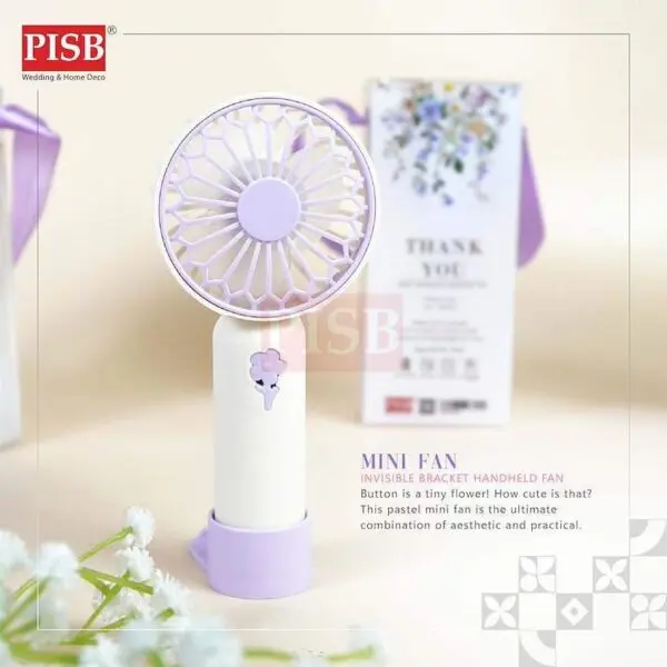 2167(12Pcs/Pkt)(Mix)Mini Fan Souvenir Portable Handheld Fan USB Rechargeable Fan Outdoor Fan Doorgift Kipas Tangan Mini