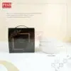 2385(50Set/Ctn)Bundle Deal 5.5 Ceramic Small Plate With Gift Box Wedding Doorgift Pinggan Mangkuk Seramik(Random Design)
