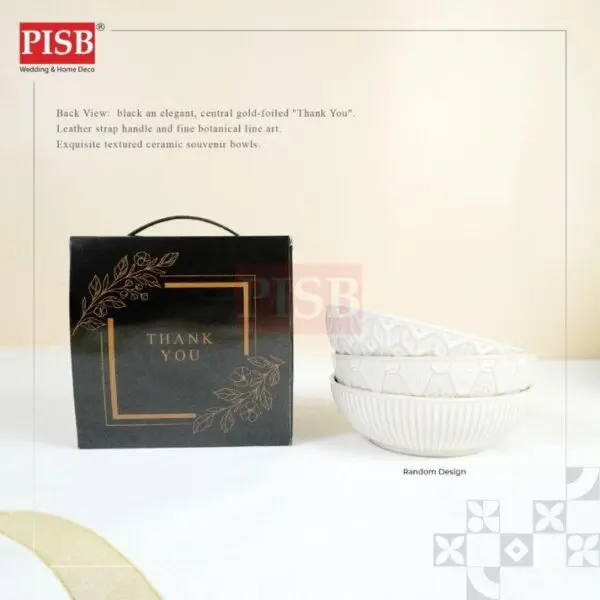2385(50Set/Ctn)Bundle Deal 5.5 Ceramic Small Plate With Gift Box Wedding Doorgift Pinggan Mangkuk Seramik(Random Design)